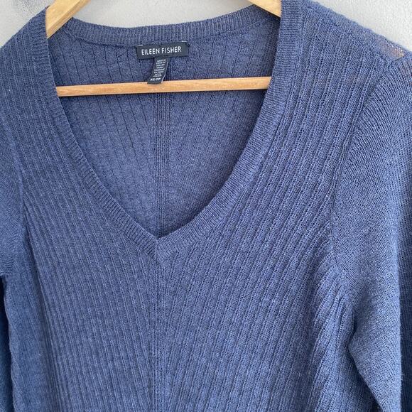 Eileen Fisher Vneck Wool tunic sweater XS - Picture 5 of 9